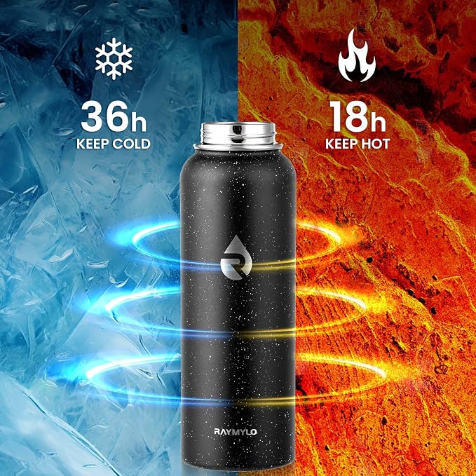 RAYMYLO Insulated Water Bottle 40 oz, Triple Wall Vacuum Stainless Steel | - Image 3