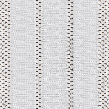 Macrame Style Boho Table Runner, 12x48 Inch White | Woven Boho Table Runner - Image 6