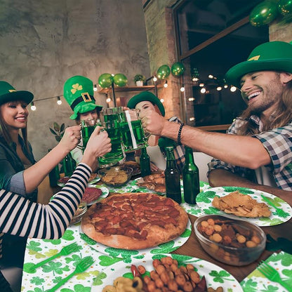 96 Pieces St. Patrick's Day Shamrock Tableware Party Supplies - Image 5