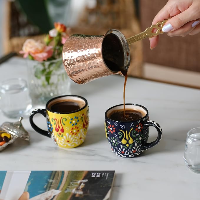 Espresso Cups Set of 2 | 4 oz Small Espresso Cups | Turkish Tea Cups | - Image 9
