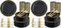 350 Pieces Black and Gold Plastic Plates by WDF