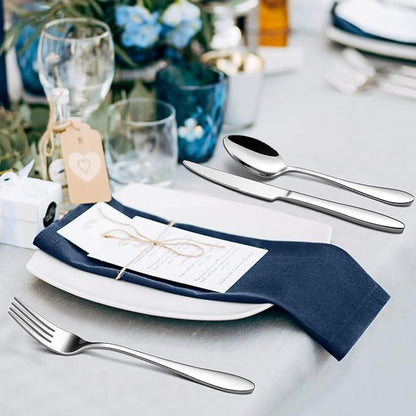 LIANYU Silverware Flatware Set for 8, 40 Piece Stainless Steel Cutlery Set | - Image 7