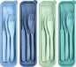 4 Sets Reusable Utensils Set by TROUSKAIG