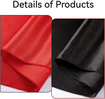 Red and Black Satin Table Runners 10 Pack 12x108 inch Silk Smooth Fabric | - Image 4