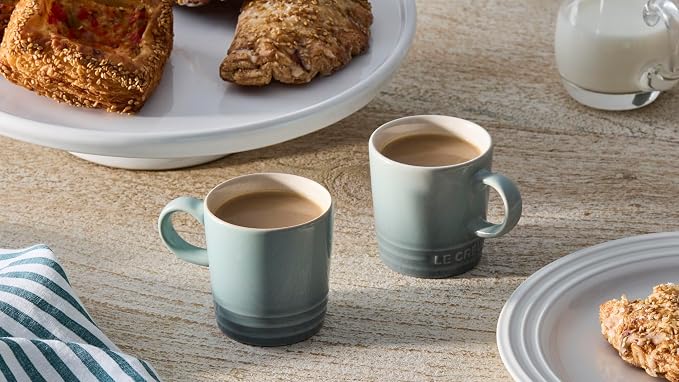 Le Creuset Stoneware Espresso Mug, 3 oz., Sea Salt - Image 5