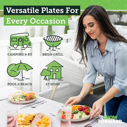 Grow Forward Premium Wheat Straw Plates - Image 2