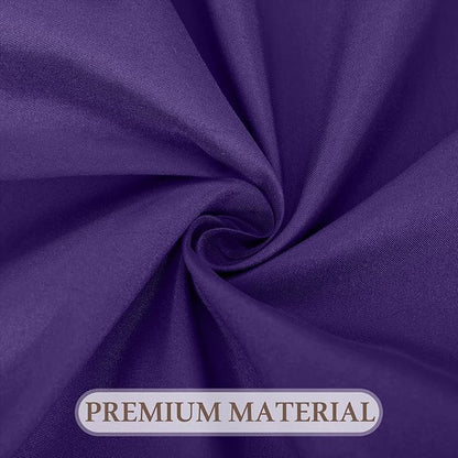 8 Pack Round Tablecloth 120 Inch Cloth Purple Tablecloth for Round Tables, Washable Polyester Table Cloth Stain and Wrinkle Resistant Decorative Table Cover for Wedding Party Dining Banquet