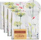 Maison d' Hermine Cloth Napkins Set of 4 100% Cotton Everyday Reusable Square Napkins Cloth Washable Dinner Wedding Restaurant Valentines Day Decorations Spring/Summer (Botanical Fresh, 20" x 20")