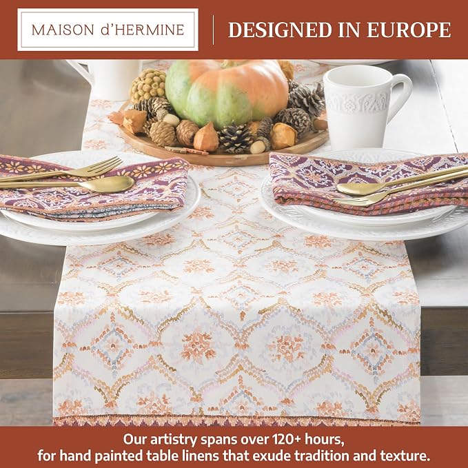 Maison d' Hermine Table Runner 100% Cotton 14.50" x 90" | Table Runners 90 - Image 2