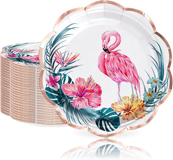 WRAPAHOLIC 25Pcs Summer Paper Plates - Image 7