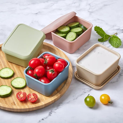 ISSEVE 4Pack 8oz Silicone Snack Containers - Image 7