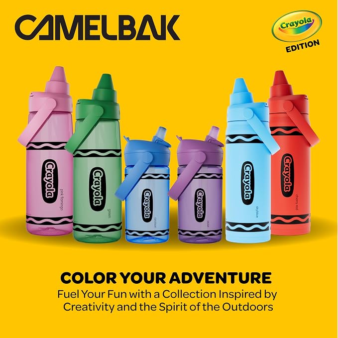 CamelBak Crayola Chug Stainless Steel Water Bottle 16oz, Carnation Pink | - Image 11