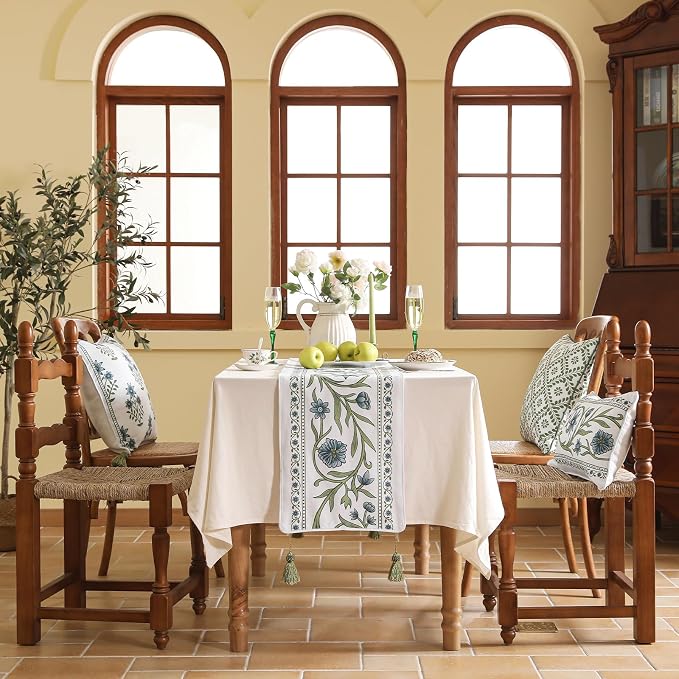 Designer French Linen Extra Long Table Runner, Dining Table, Kitchen Decor - Image 2