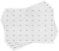 Ambesonne Xo Place Mats Set of 4, Hand Drawn Geometrical Pattern Classic Game Tic Tac Toe in Black White Colors, Washable Fabric Placemats for Dining Room Kitchen Table Decor, Black White