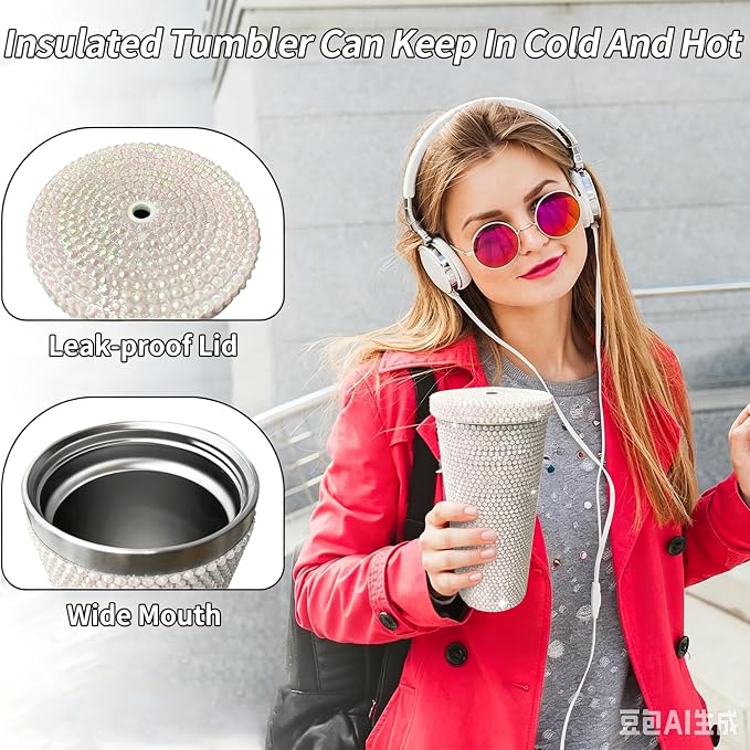 26oz Bling Rhinestone Tumbler - Image 3