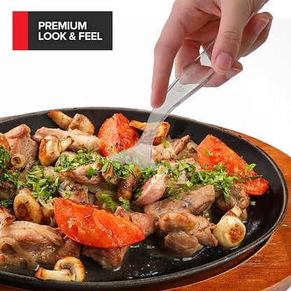 12 Count Clear Plastic Utensils - Image 3
