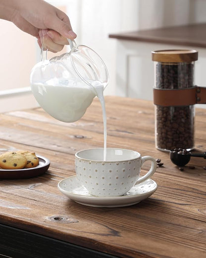 MALACASA 8 OZ Cappuccino Cups - Image 7