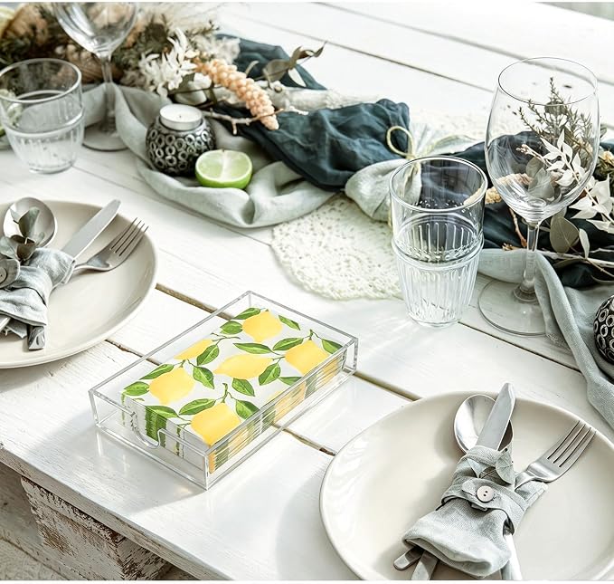 Acrylic Napkin Holder, Napkin Tray - Image 4