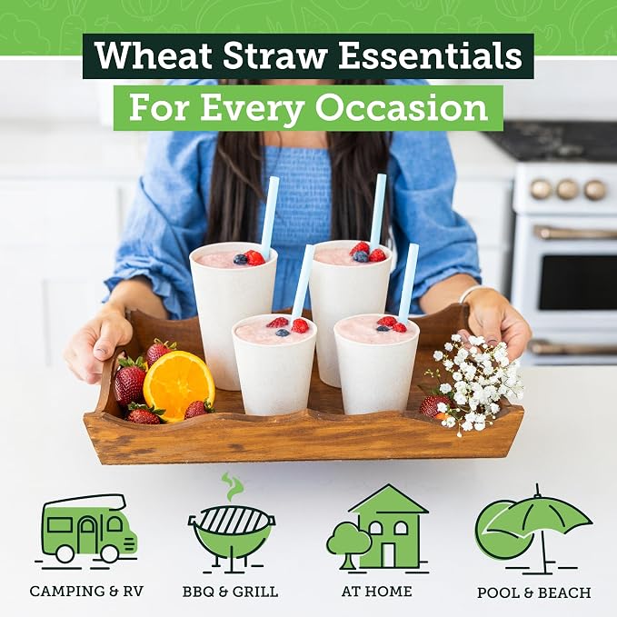 Grow Forward Premium Wheat Straw Cups - Image 2