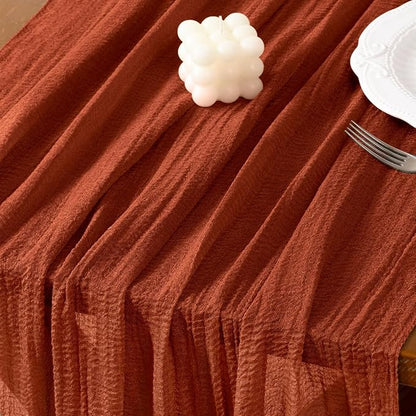 Cheesecloth Table Runner Summer Boho Wedding Shower Party Home Decor | - Image 4