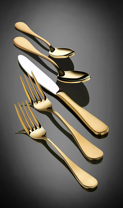 Artaste 56907 Rain 18/10 Stainless Steel Flatware 36-Piece Set, Service - Image 4