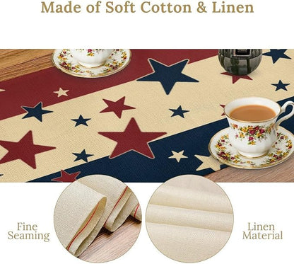 Memorial Day Table Runner, 4th of July American Patriotic Independence Day - Image 6