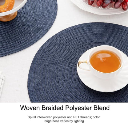 SHACOS 15 inch Round Placemats Set of 12 - Image 4