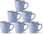 GBhome Ceramic Coffee Mugs Set of 6, 12oz Stoneware Coffee Mugs Set by GBhome