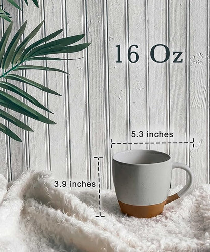 Mora Ceramic Large Latte Mug Set of 4, 16oz - Image 2