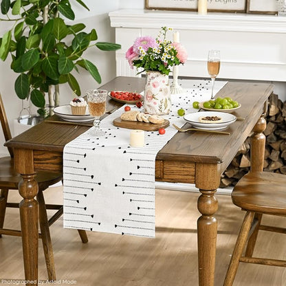 Artoid Mode Black Boho Table Runner - Image 4