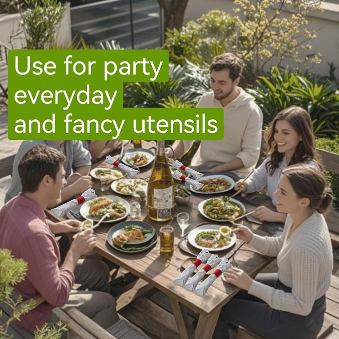 Self-Adhesive Napkin Bands, elegant table setting, - Image 5