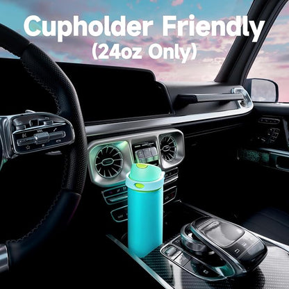 24 oz Insulated Water Bottle for Men: Meoky Stainless Steel Water Bottle - Image 6