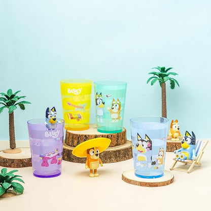 Zak Designs Bluey Nesting Tumbler Set Includes Durable Plastic Cups - Image 3