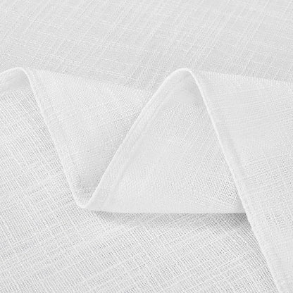 Softalker Linen Textured Rectangle Tablecloth, Waterproof Wipeable Farmhouse Burlap Table Cloth, Stain Resistant Wrinkle Free Table Covers for Kitchen Dining Holiday Party (60 x 84, White)