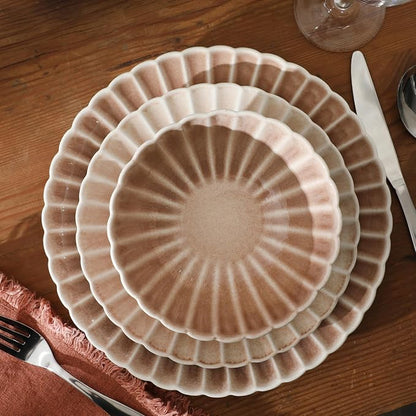 Gibson Elite Peach Orchard 12-Piece New Bone China Dinnerware Set Service - Image 4