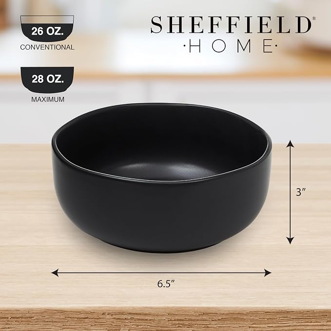 Sheffield Home Large Stoneware Cereal Bowls - Image 4