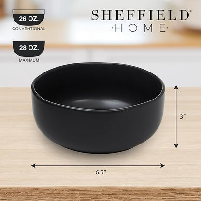 Sheffield Home Large Stoneware Cereal Bowls - Image 4