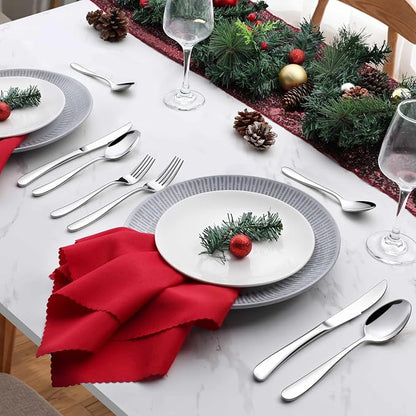 Onader 40 Piece Heavy Duty Silverware, Flatware Set - Image 7