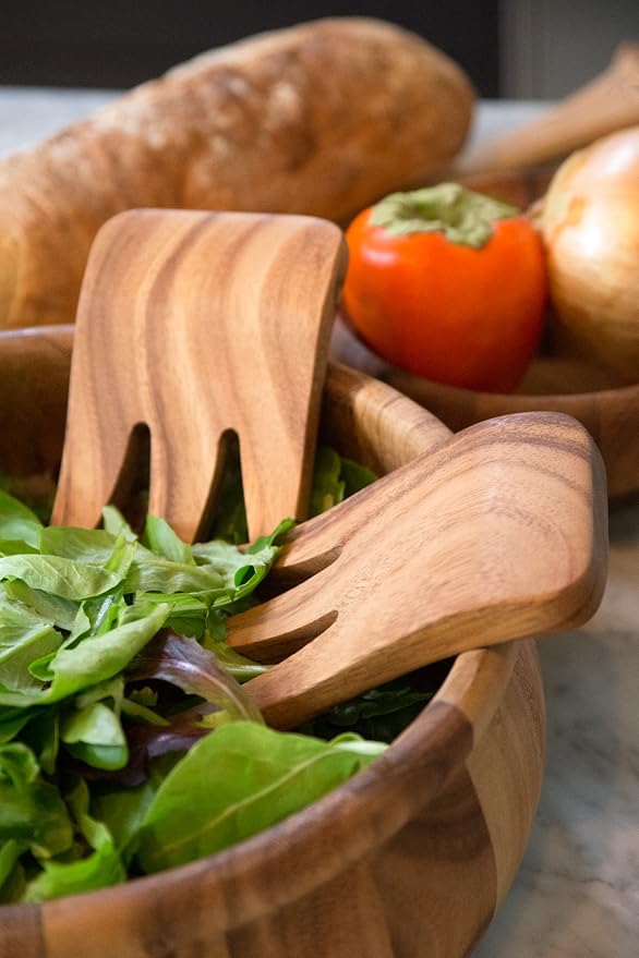 Ironwood Gourmet Kodiak, 1.5 x 3.75 x 6 inches, Bear Claw Salad Server Set - Image 4