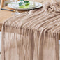 Cheesecloth Table Runner 10FT Nude Pink Boho Gauze Sheer Table Runners | Cheese by Xiomot
