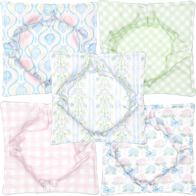 Cotton Microwavable Bowl Cozy, Microwave-Safe Hot Bowl Holders, Soup Bowl Cozy - Image 2
