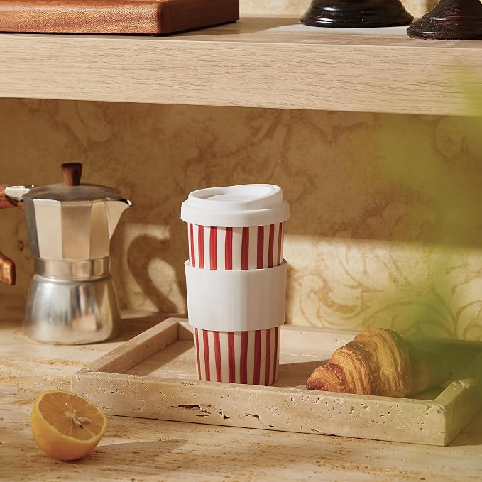 Ceramic Travel Mug with Lid – Stylish Coffee Cup - Image 7