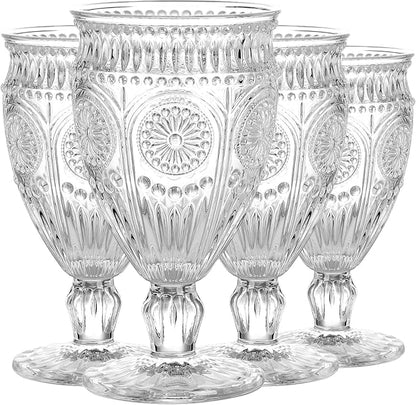 Darlion Goblets, Water Glasses, Goblet Glasses, Food-Grade Glass, Thick Glass by PurchaseNow