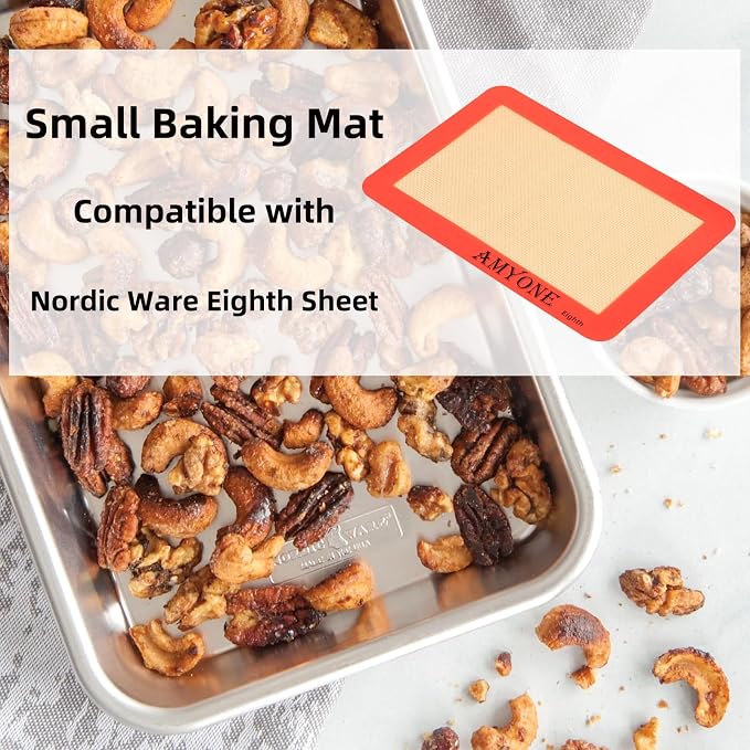 AMYONE 1/8 Sheet Silicone Baking Mats - Image 6