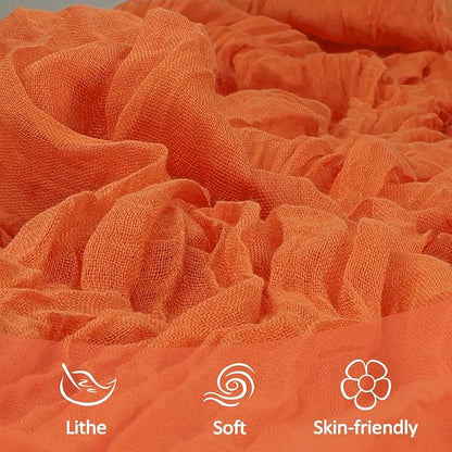 6 Pack Orange Cheesecloth Table Runner 10Ft Gauze Cheese Cloth Table Runner - Image 5