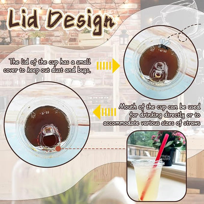 Qinsihwn 16 Oz Plastic Clear Cups - Image 4