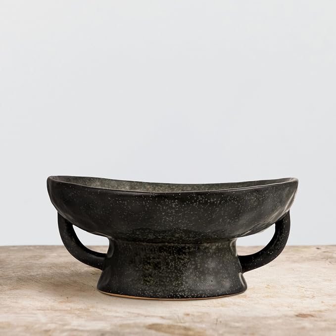 Creative Co-Op Stoneware Footed Pedestal Bowl - Image 6