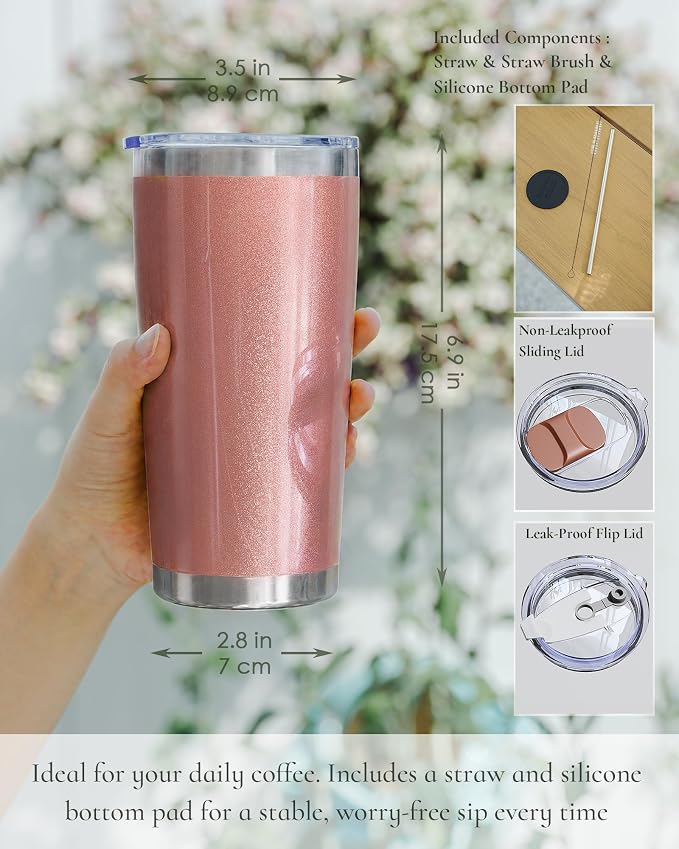 20oz Travel Coffee Tumbler - Image 2