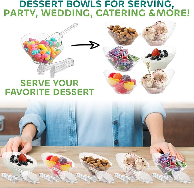Clear Plastic Candy Bowls 6 oz - Image 4