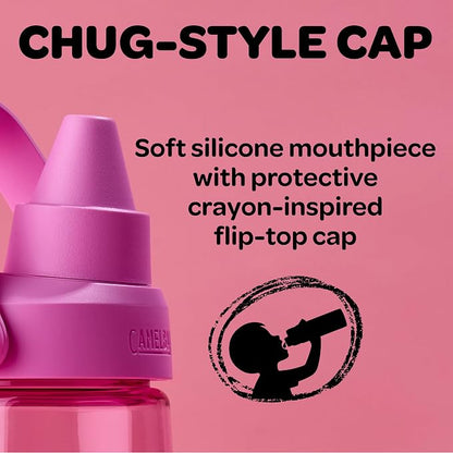 CamelBak Crayola Chug Stainless Steel Water Bottle 16oz, Spill Resistant Chug - Image 4